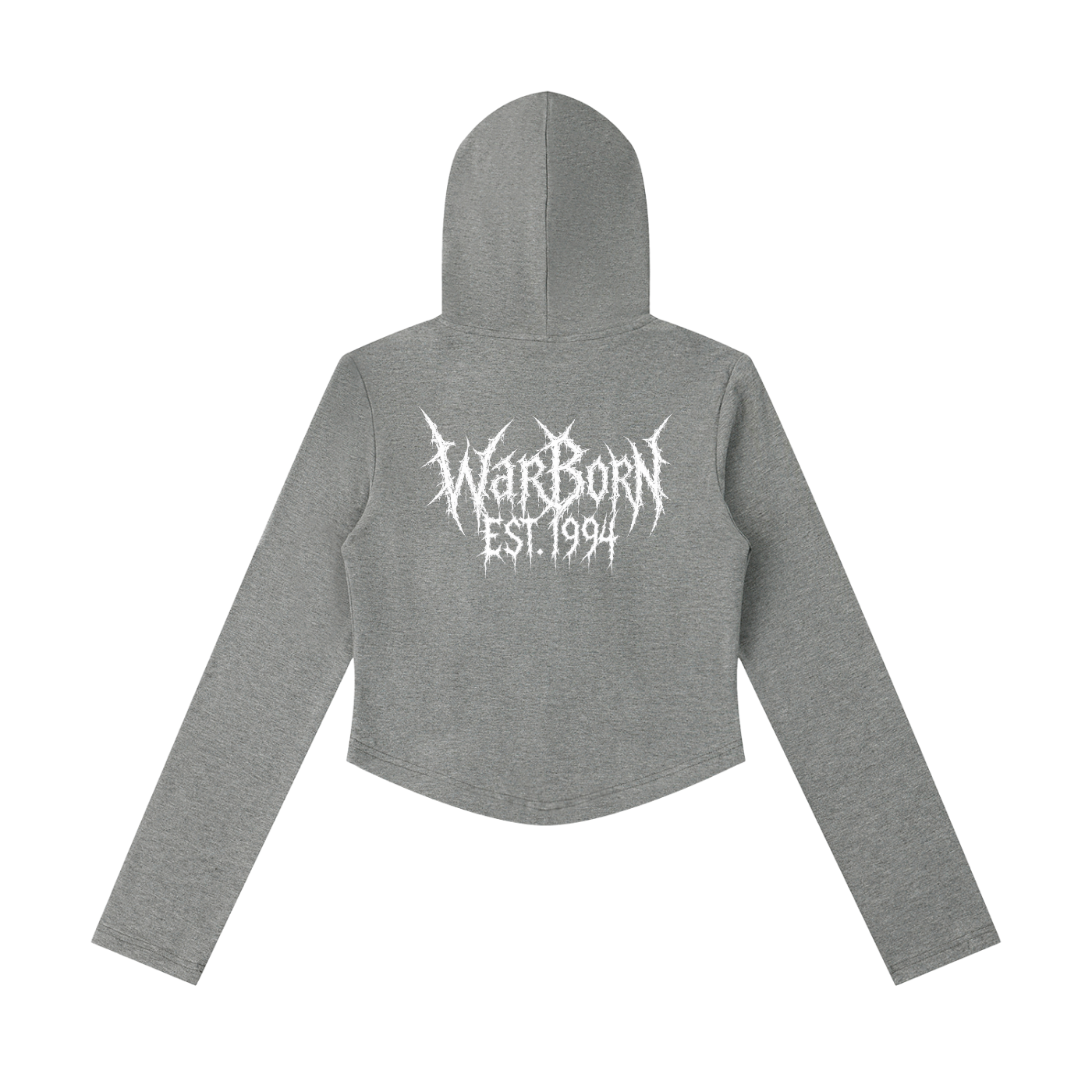 Women's Slim Cropped Full Zip Hoodie
