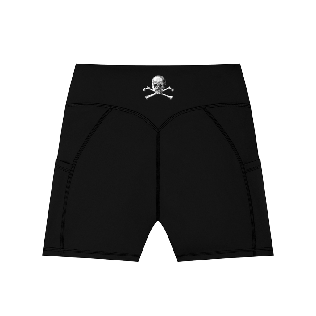 Women's High-Waisted Pocket Biker Shorts