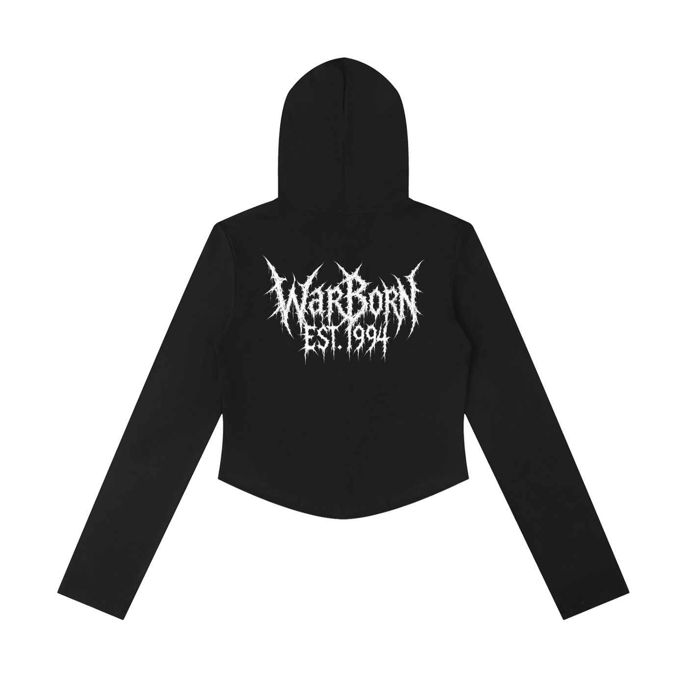 Women's Slim Cropped Full Zip Hoodie