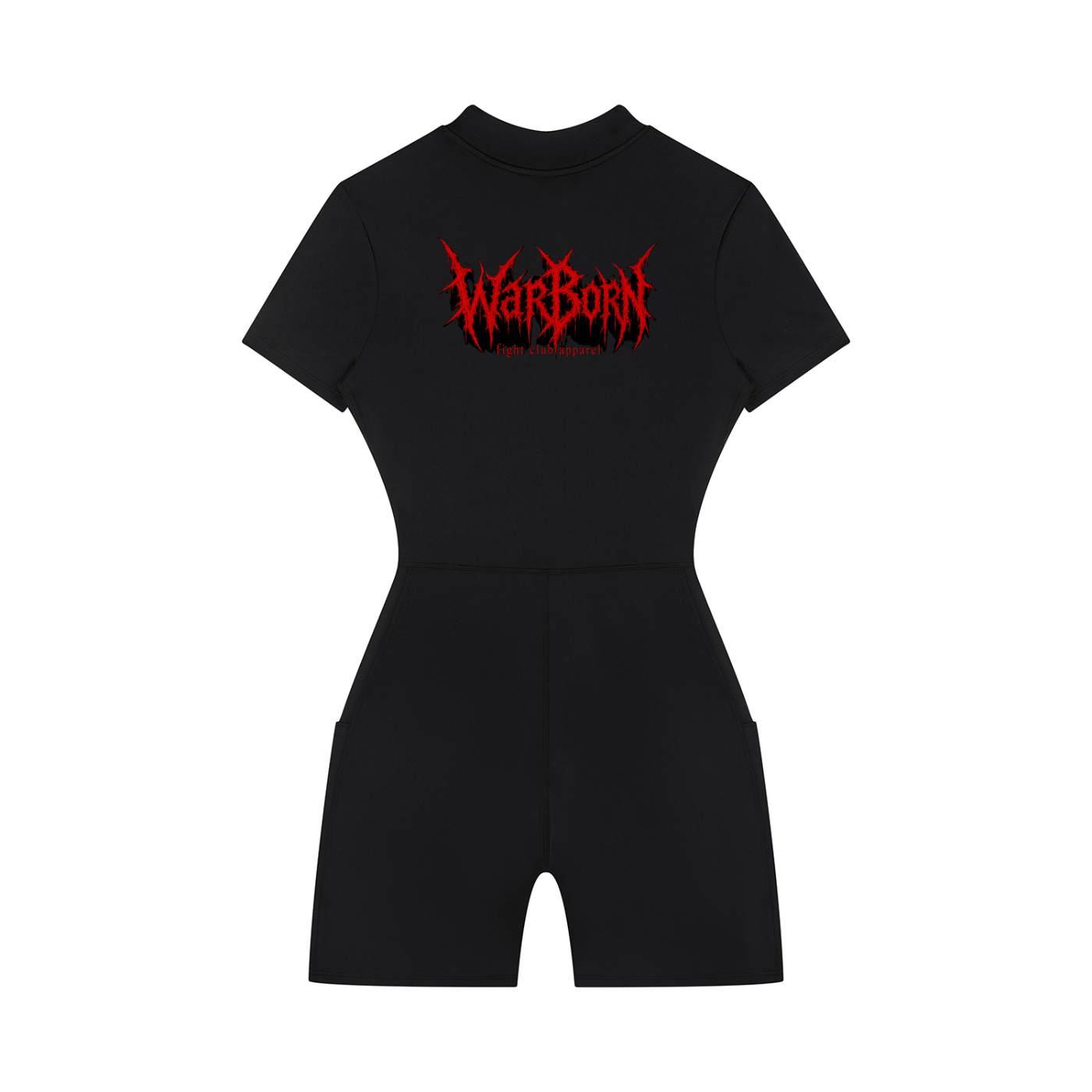 Women's Quarter-Zip Short Sleeve Romper