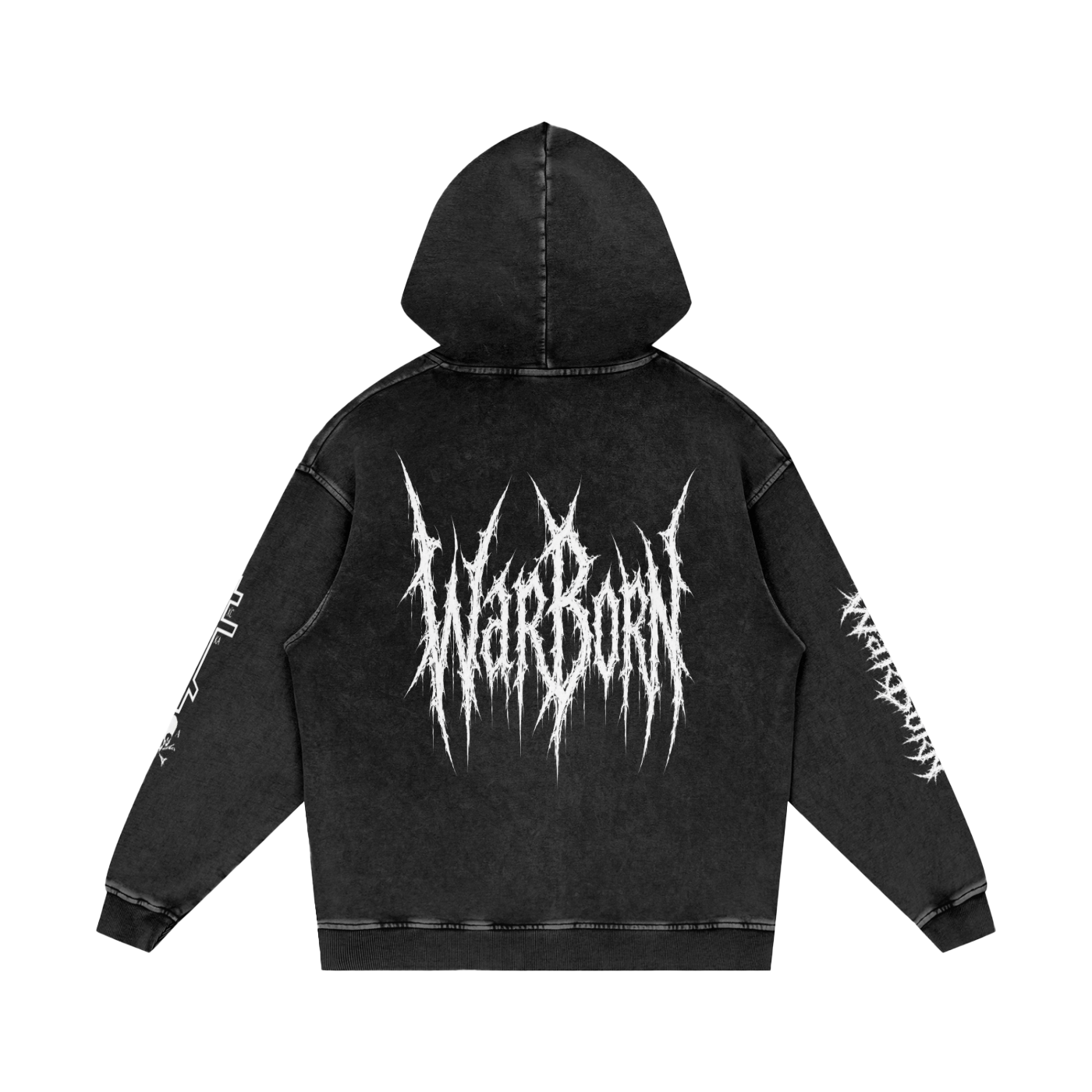 Snow Washed Loose Cotton Hoodie