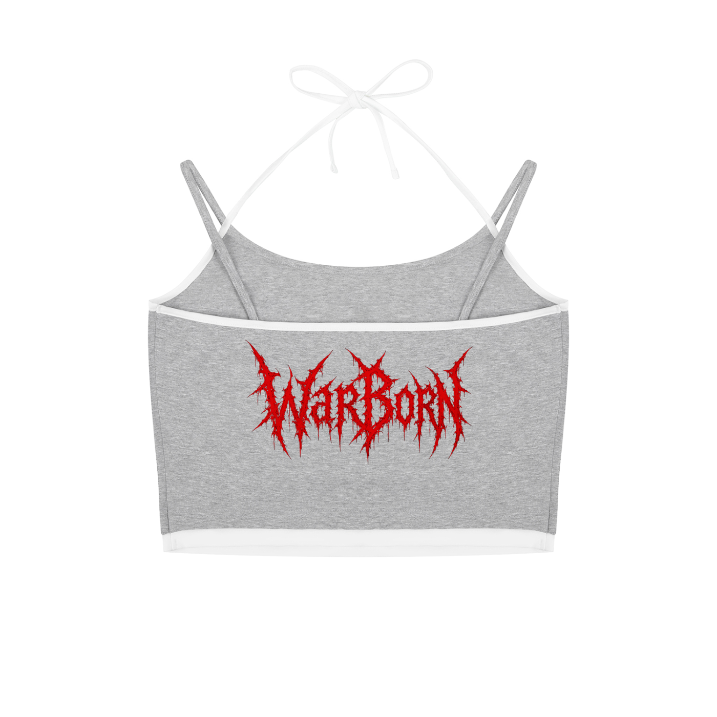 Contrast Binding Halter Tank Top