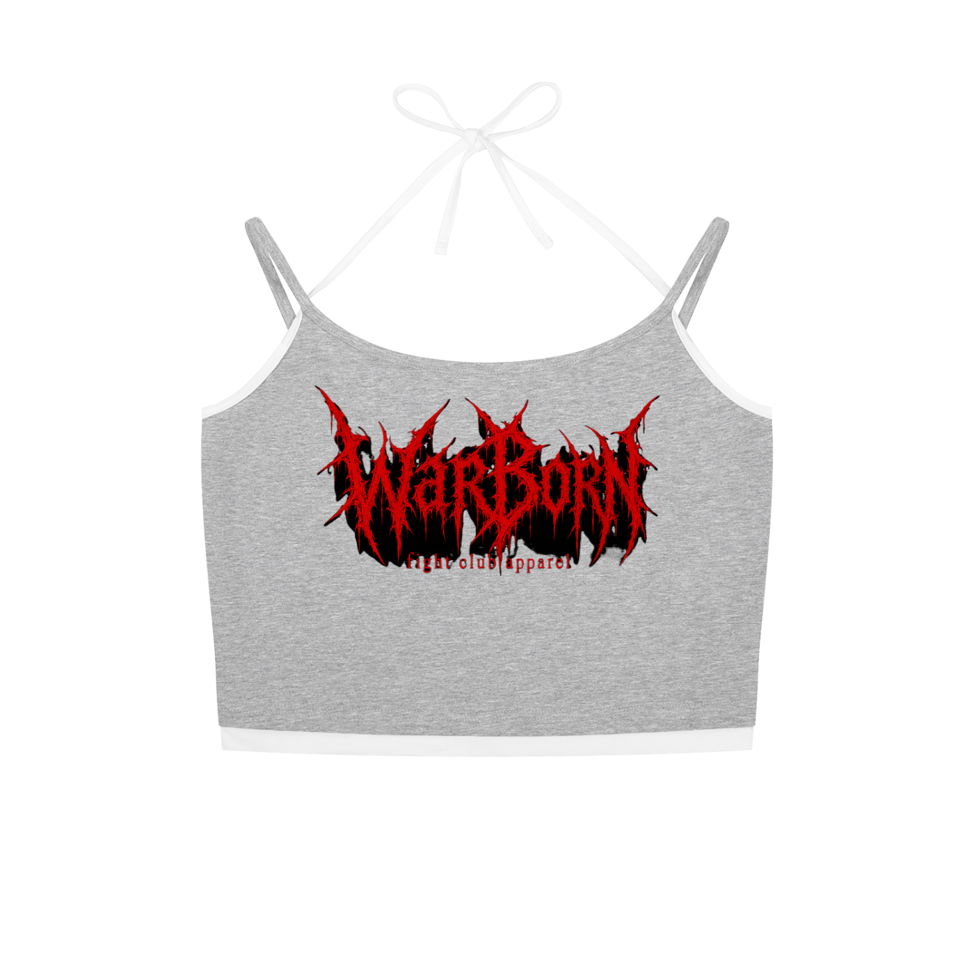Contrast Binding Halter Tank Top