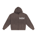 Hand-Frayed Sunfade Zip Hoodie